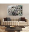 Flowers Irises in the wind - Printed Canvas prints for living room | FEEBY