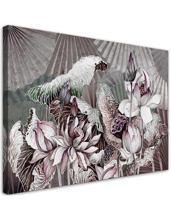 Canvas print Sacred lotuses...