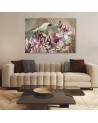 Lotus flower fans - Living room canvas painting | FEEBY