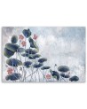 Red water lily - Bedroom canvas painting | FEEBY