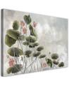 Red water lily - Living room canvas painting | FEEBY