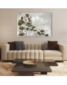 Red water lily - Living room canvas painting | FEEBY