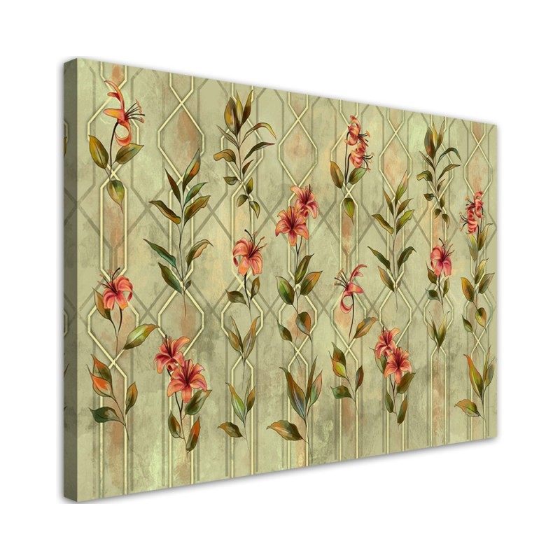 Yellow flower lily - Bedroom canvas painting | FEEBY