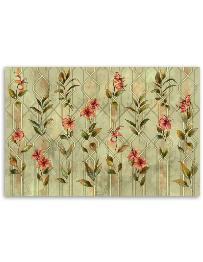 Yellow flower lily - Bedroom canvas painting | FEEBY