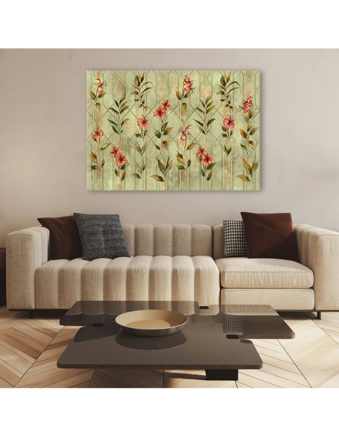 Yellow flower lily - Bedroom canvas painting | FEEBY