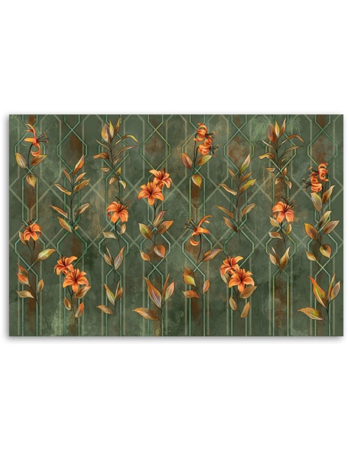 Bedroom Canvas painting - Lily yellow flower | FEEBY