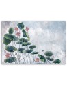Canvas painting - Red water lily | FEEBY