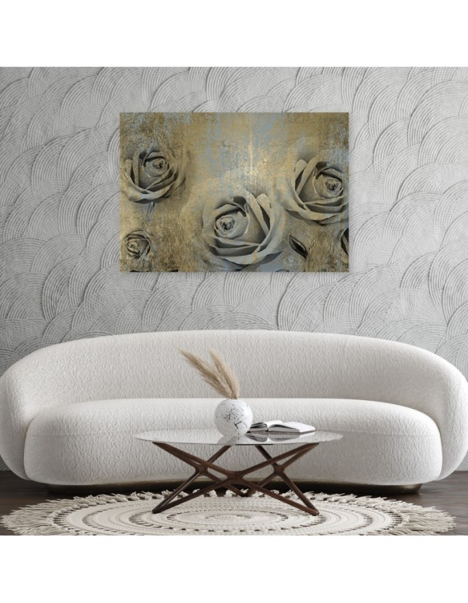 Modern canvas painting - Golden roses | FEEBY