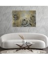 Modern canvas painting - Golden roses | FEEBY