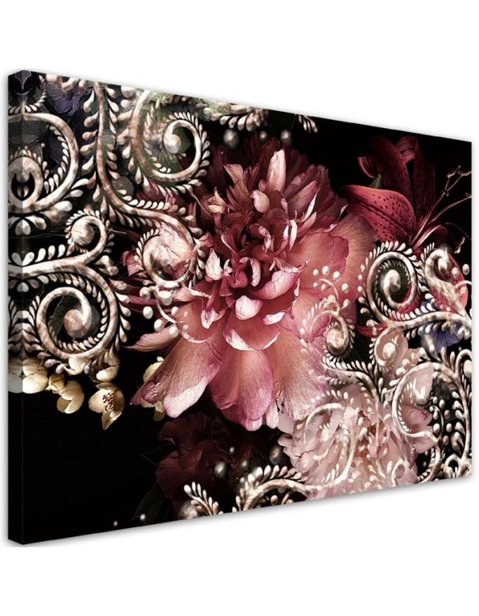 Canvas prints with flowers - Peony and lily flower | FEEBY