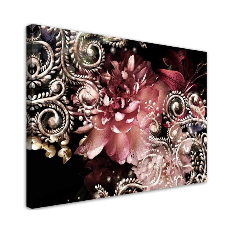 Canvas prints with flowers - Peony and lily flower | FEEBY