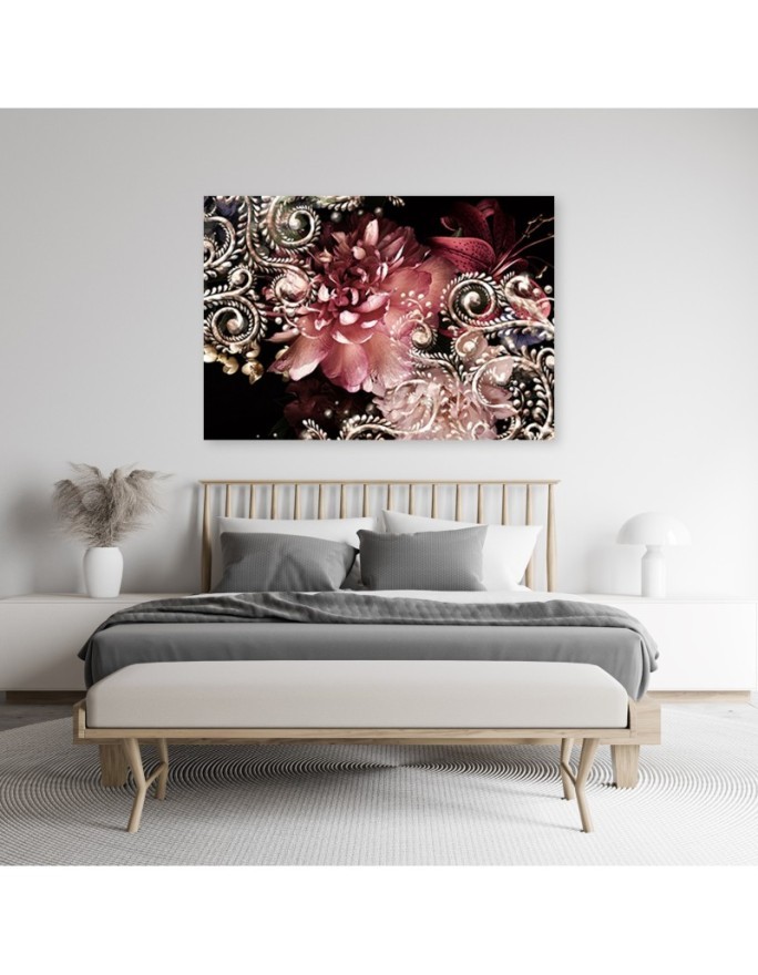 Canvas prints with flowers - Peony and lily flower | FEEBY