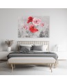 Wall art painting - Red poppies on a grey meadow. High quality  | FEEBY