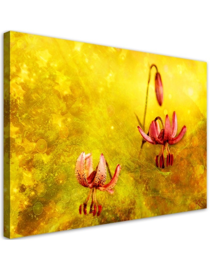 Abstract tulips flowers - Canvas painting. Buy now| | FEEBY