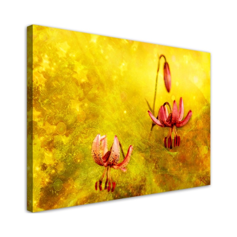 Abstract tulips flowers - Canvas painting. Buy now| | FEEBY
