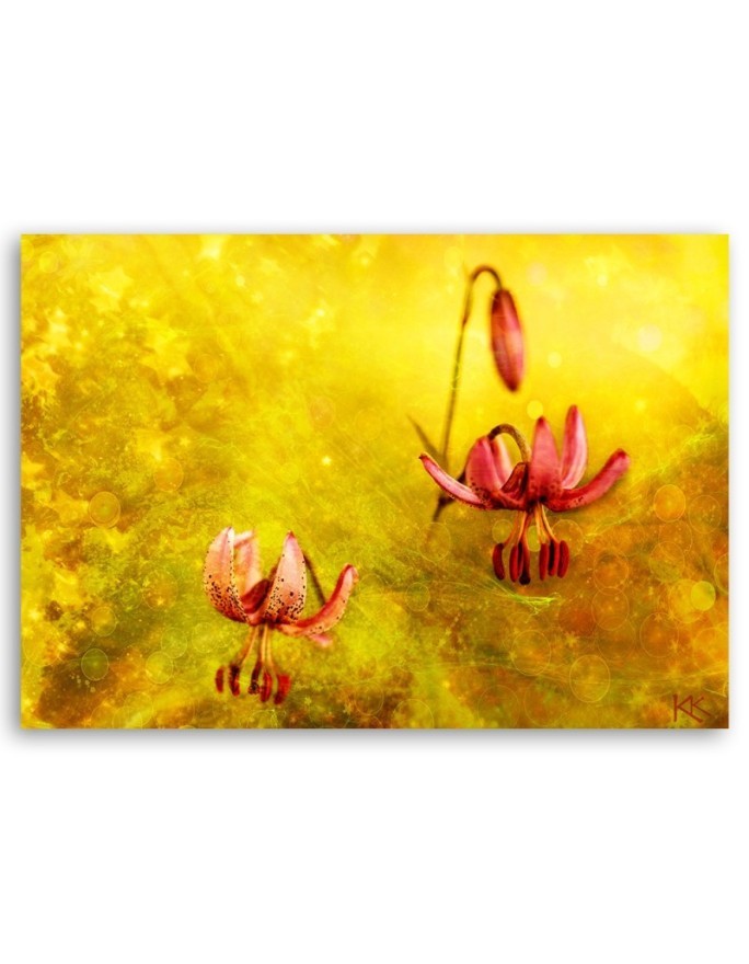 Abstract tulips flowers - Canvas painting. Buy now| | FEEBY
