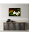 White calla flower plant nature - Modern Canvas painting for living room | FEEBY