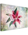 Pink lily - Printed canvas painting for living room | FEEBY