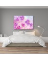 Orchid Flowers Abstraction - Modern painting for wall | FEEBY