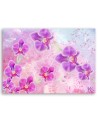 Orchid Flowers Abstraction - Modern painting for wall | FEEBY