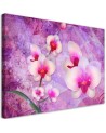 Orchid Flowers Abstraction - Wall art painting for living room | FEEBY