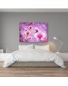 Orchid Flowers Abstraction - Wall art painting for living room | FEEBY