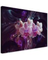 Canvas prints for bedroom - White orchid on dark background | FEEBY