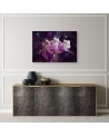 Canvas prints for bedroom - White orchid on dark background | FEEBY