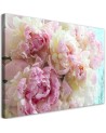 Modern canvas prints - Pink peony flowers. Buy now| | FEEBY