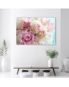 Modern canvas prints - Pink peony flowers. Buy now| | FEEBY