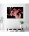 Canvas prints for bedroom - Bouquet of flowers on a dark background | FEEBY