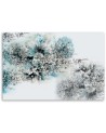 Pictures wall art for living room for wall - Blue flowers abstract | FEEBY