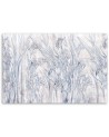 Decorative Canvas painting - Blue flower outlines | FEEBY