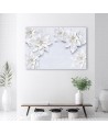 Decorative Canvas painting - Snow white Floral Plants | FEEBY