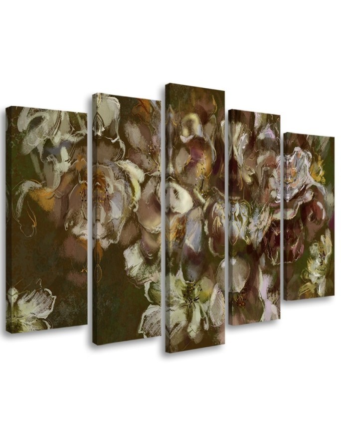 Canvas print 5-part - Iris flower | FEEBY