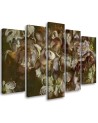 Canvas print 5-part - Iris flower | FEEBY