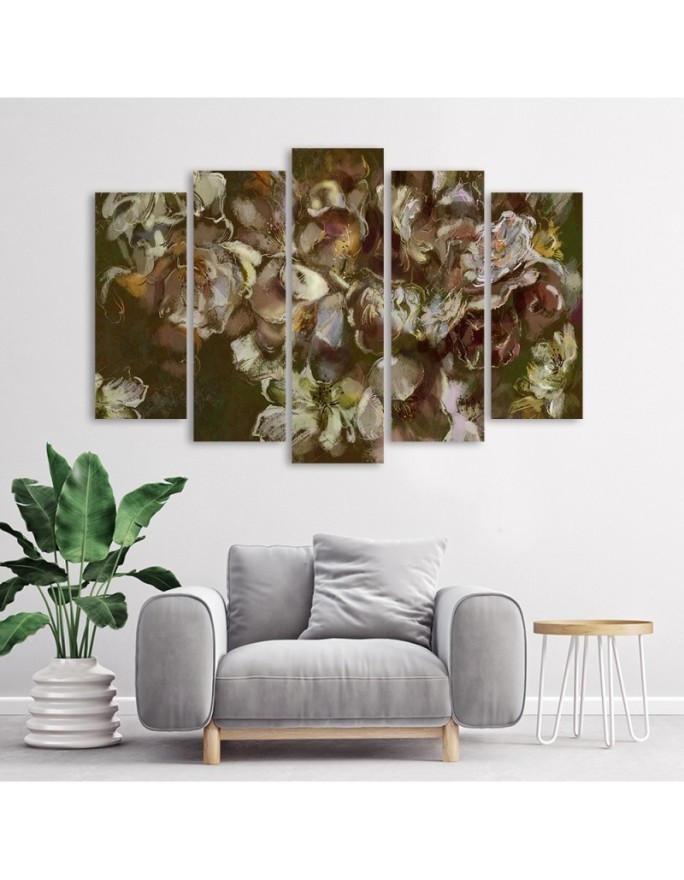 Canvas print 5-part - Iris flower | FEEBY