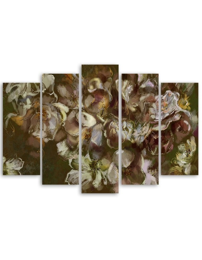 Canvas print 5-part - Iris flower | FEEBY