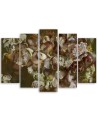 Canvas print 5-part - Iris flower | FEEBY