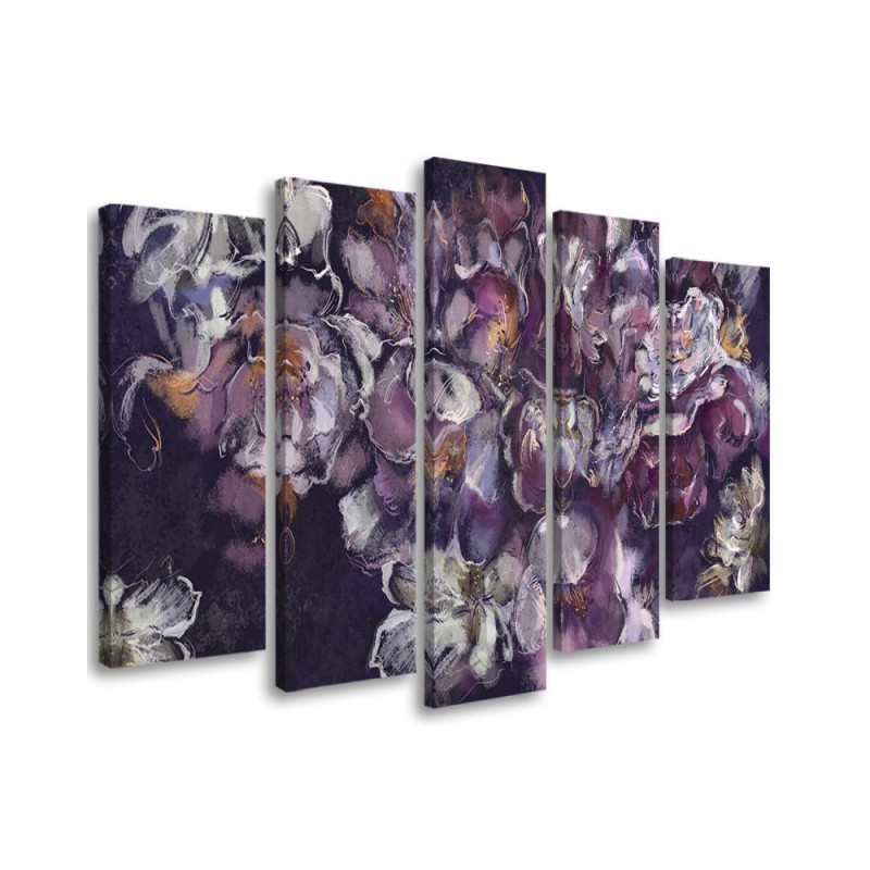 Iris flower - 5-part painting pentaptic | FEEBY