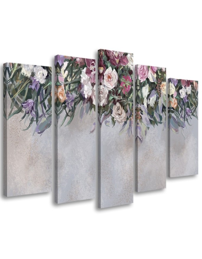 Canvas print Flowers overgrown