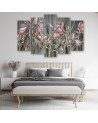 Flowers Irises - 5-part canvas painting | FEEBY