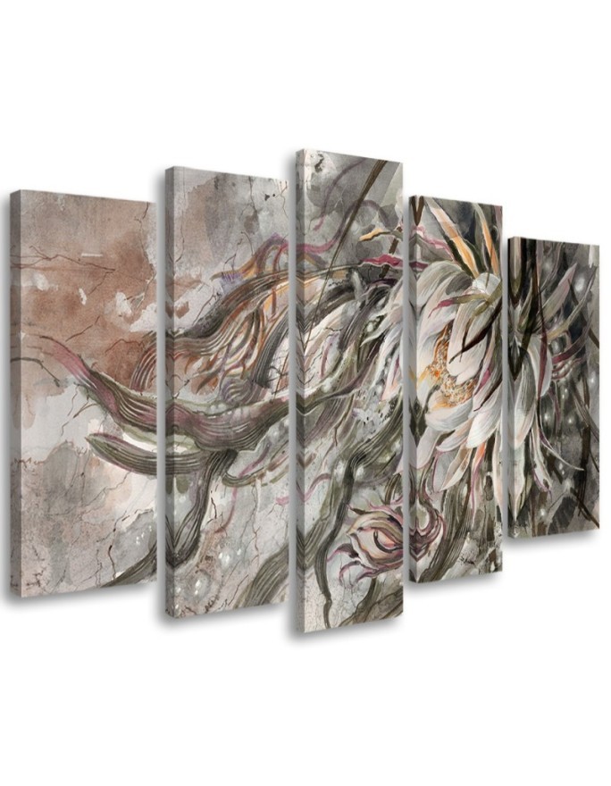 Living room Canvas painting - Queen of the night flower | FEEBY