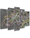 Modern wall painting - Irises flowers in the wind | FEEBY
