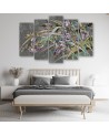 Modern wall painting - Irises flowers in the wind | FEEBY