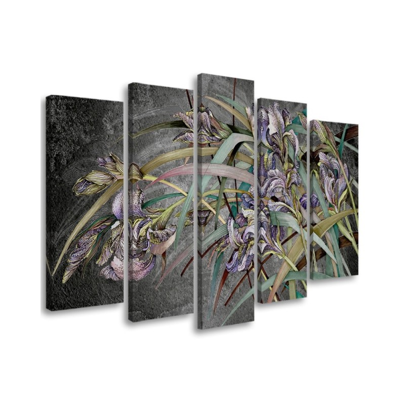 Canvas print for living room canvas - Irises flowers on a breeze | FEEBY