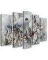 Canvas print for living room canvas - Holy lotus flowers | FEEBY