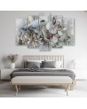 Canvas print for living room canvas - Holy lotus flowers | FEEBY