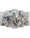 Canvas print for living room canvas - Holy lotus flowers | FEEBY