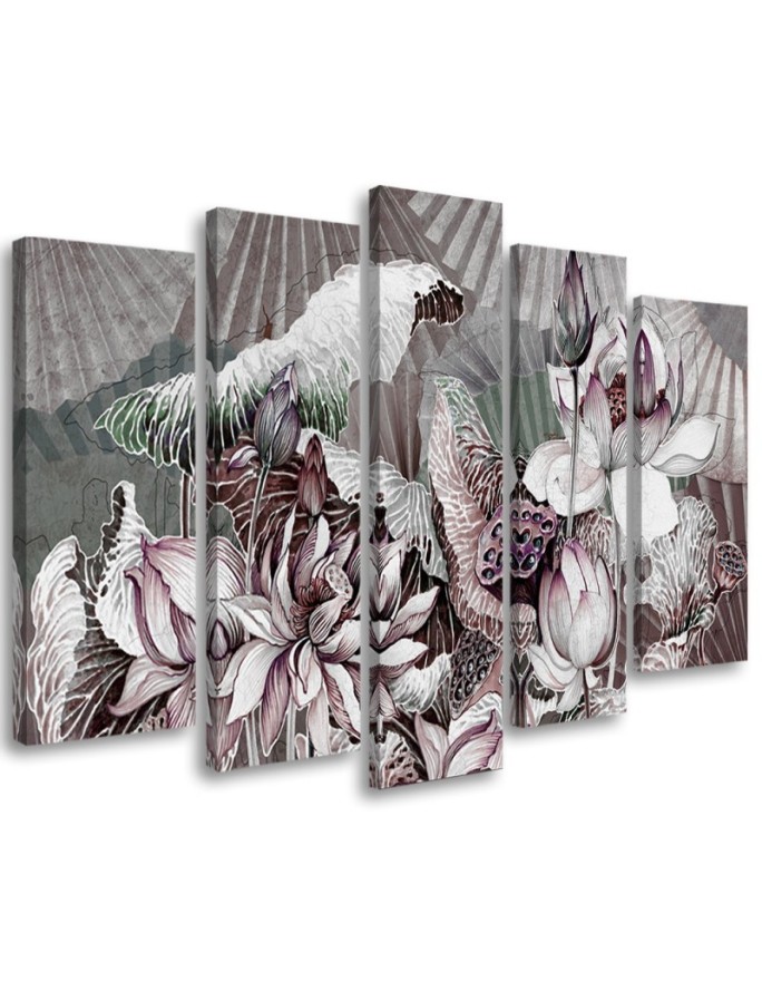 Canvas print Sacred lotuses...